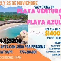 Playa Ventura y Playa Azul